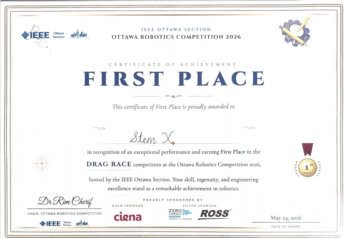 First Place | IEEE | Ottawa | 2026